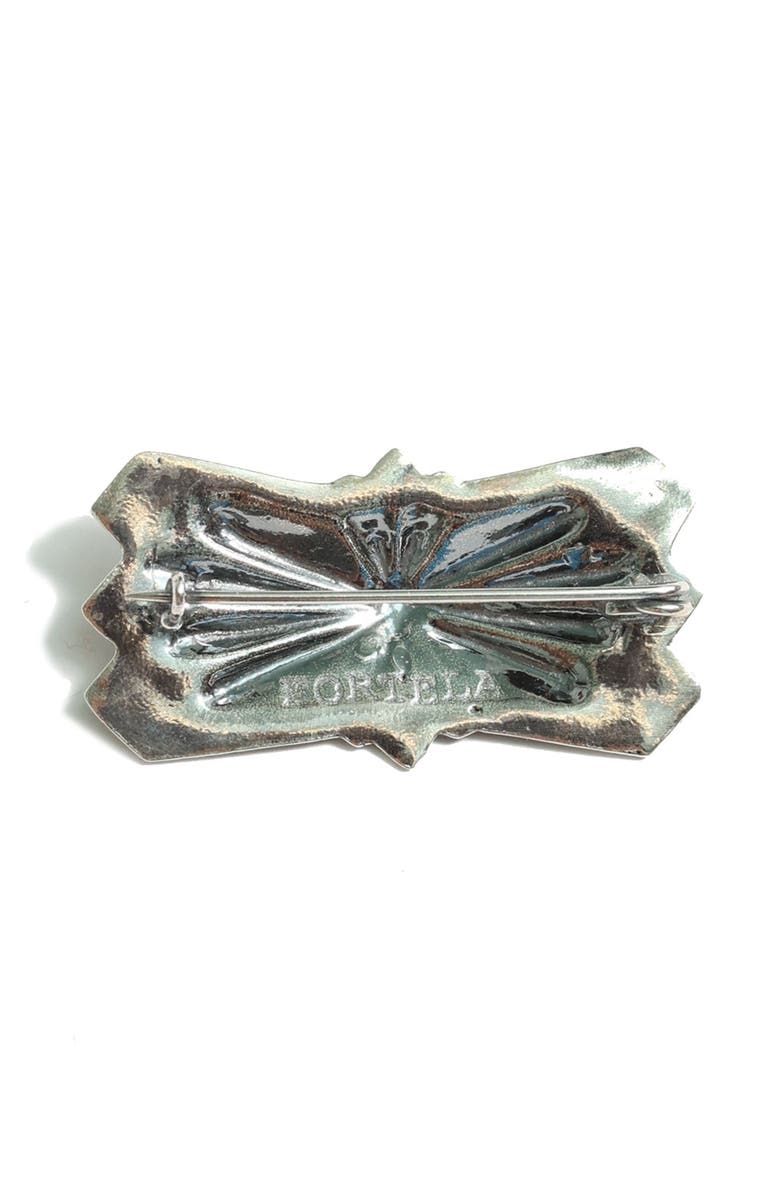 Fortela Bandanapin Silver Brooch, Alternate, color, Silver