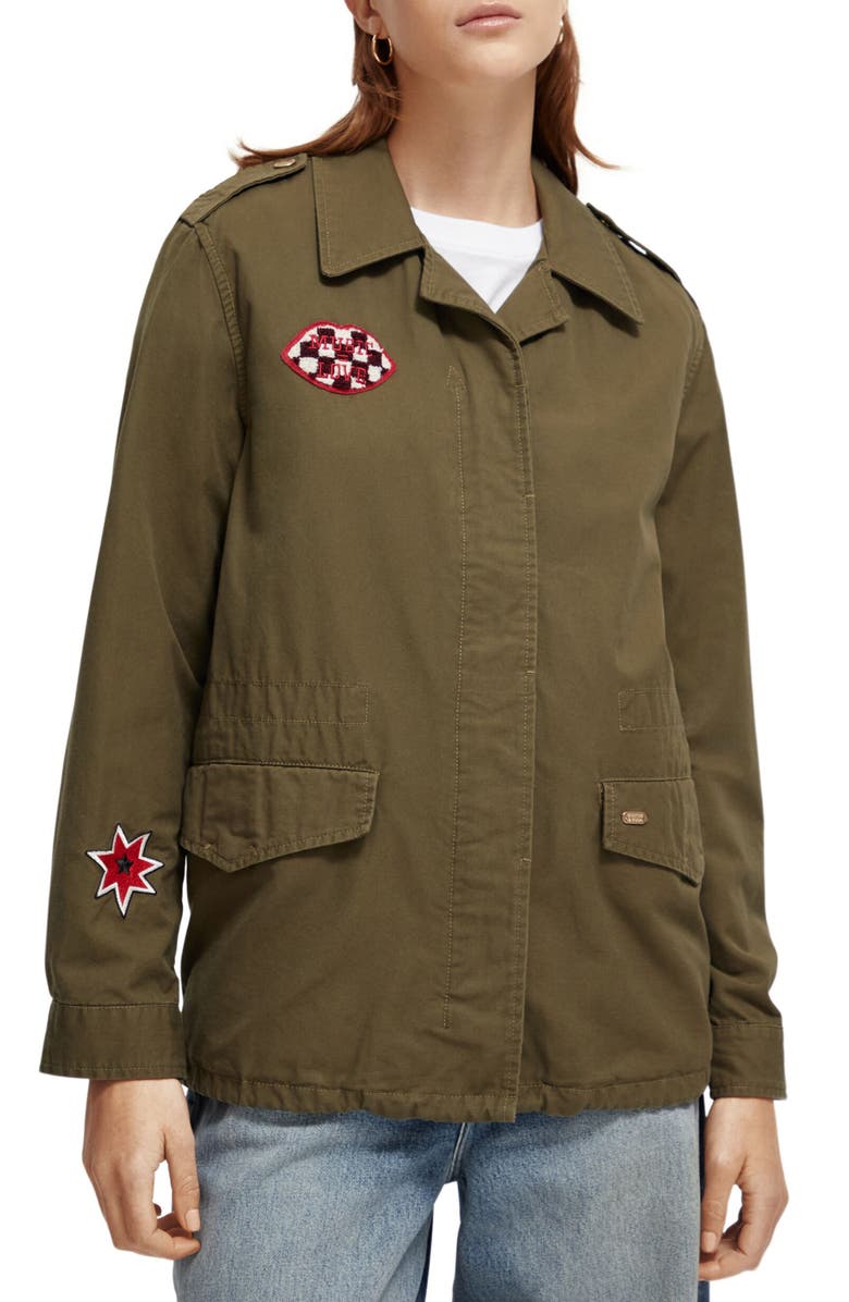 Scotch & Soda Embroidered Festival Jacket, Main, color, 