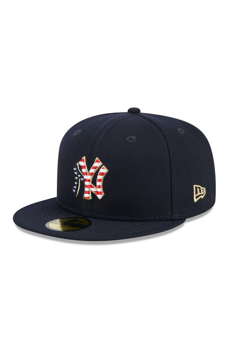 New Era Men's New Era  Navy New York Yankees 2023 Fourth of July 59FIFTY Fitted Hat, Alternate, color, 