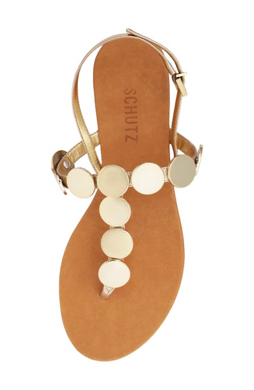 Shop Schutz Acacia T-strap Sandal In Platina