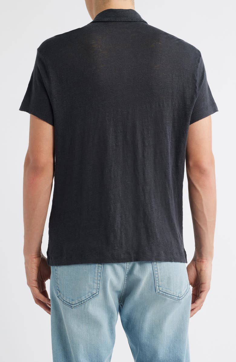 ALEX CRANE Ola Linen Knit Short Sleeve Button-Up, Alternate, color, 