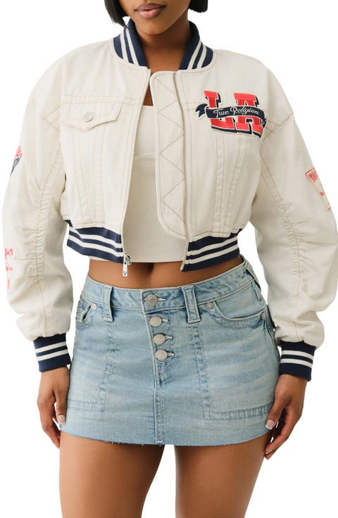 Crop Varsity Jacket