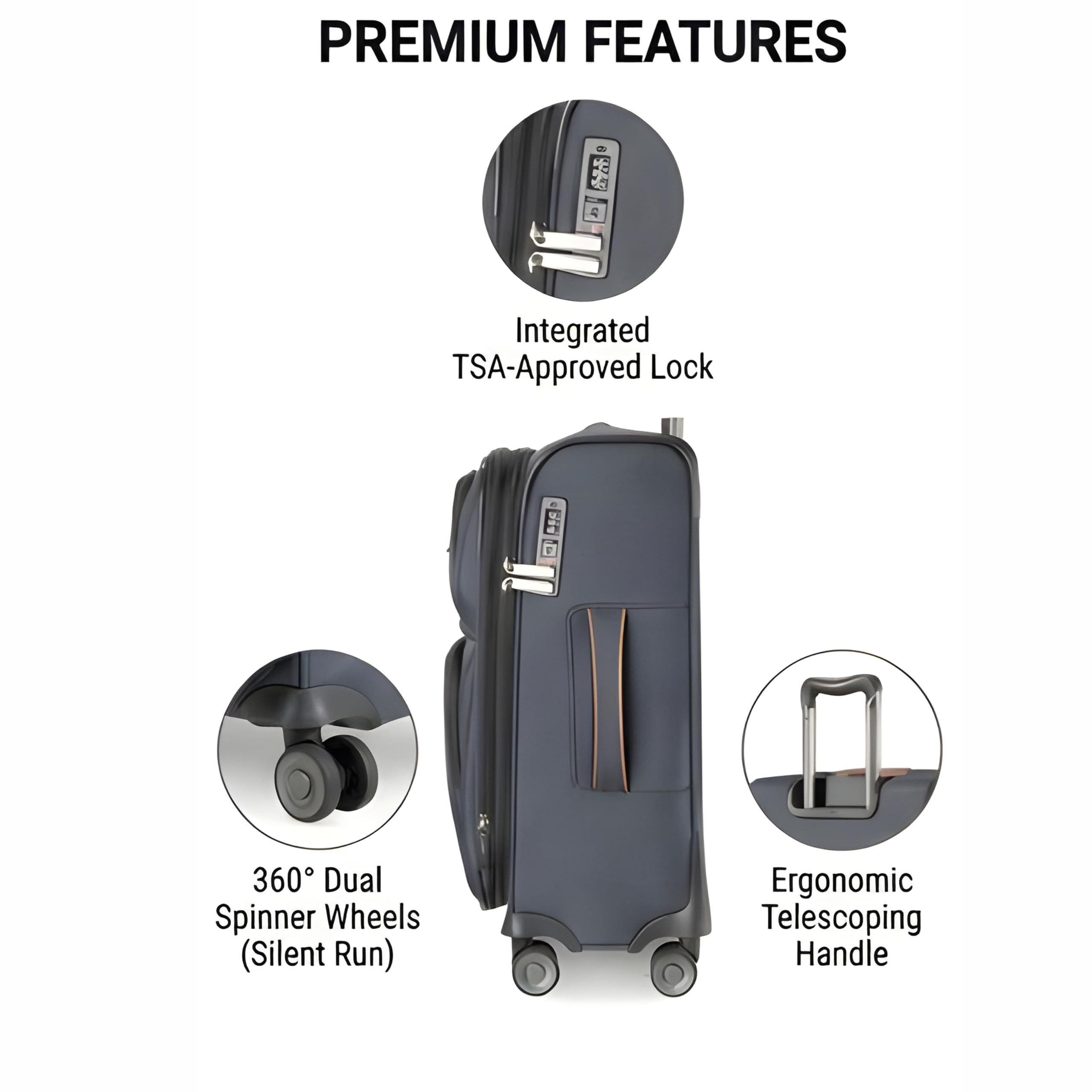 Ricardo Beverly Hills Montecito 3.0 Softside Expandable Suitcase, 29" Checked, Alternate, color, Graphite
