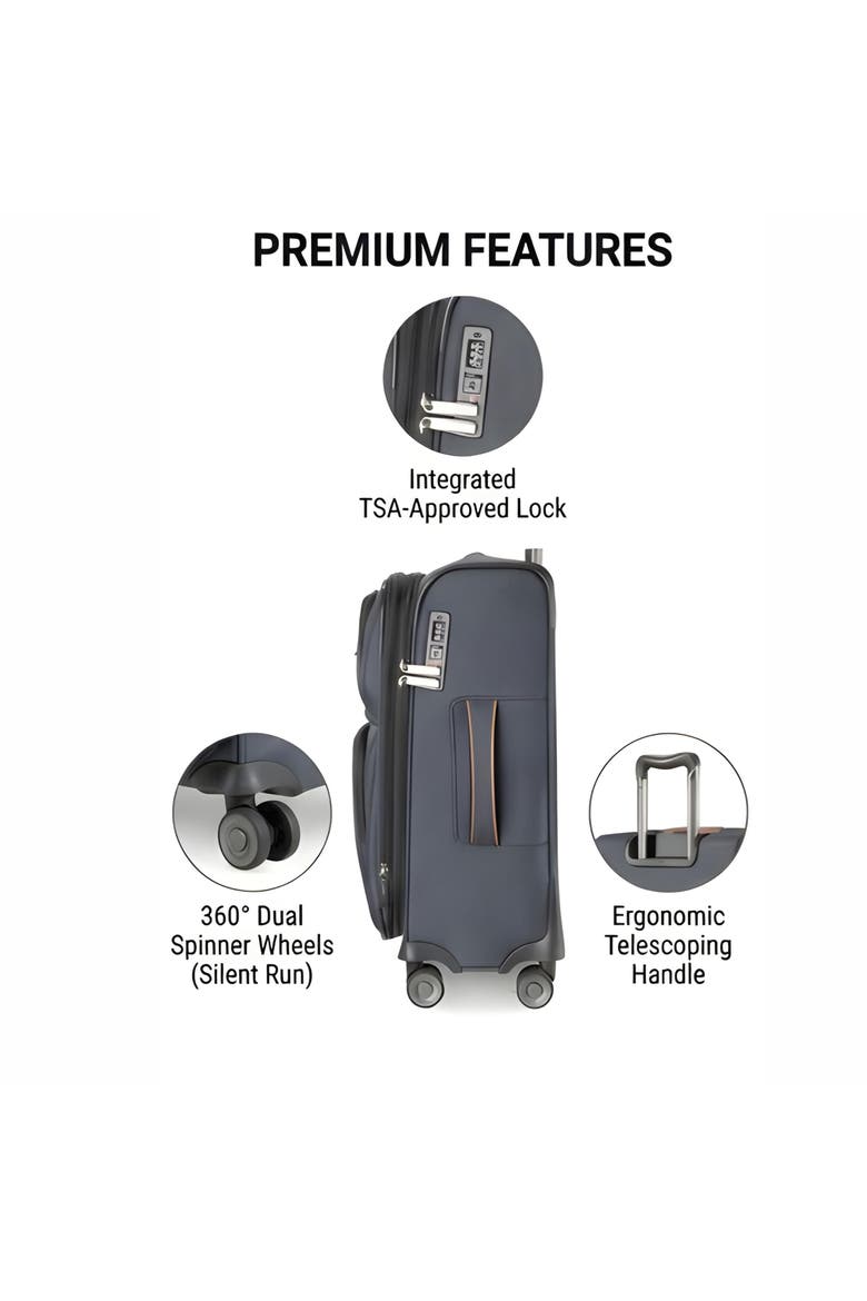 Montecito 3.0 Softside Expandable Suitcase, 29" Checked, Alternate, color, Graphite