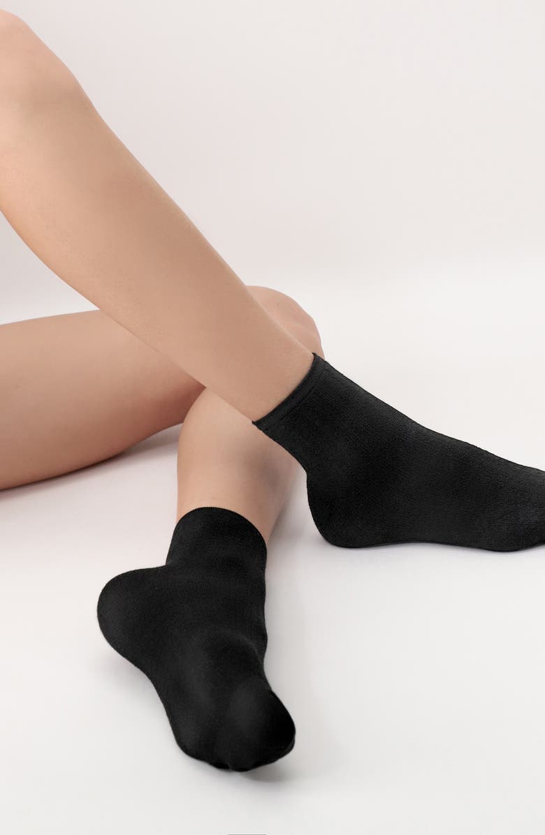 Oroblu Assorted 2-Pack Twins Two Chance Crew Socks, Alternate, color, Beige-Black