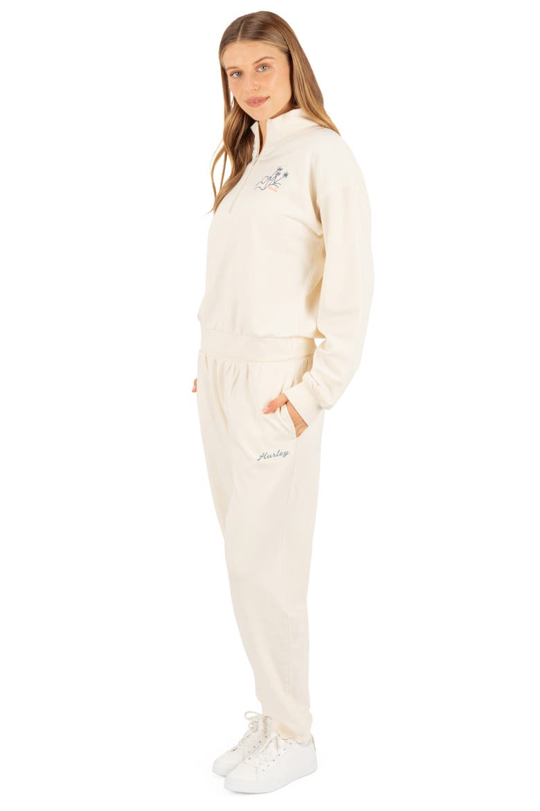 Island Life Quarter Zip Pullover, Alternate, color, CREAM
