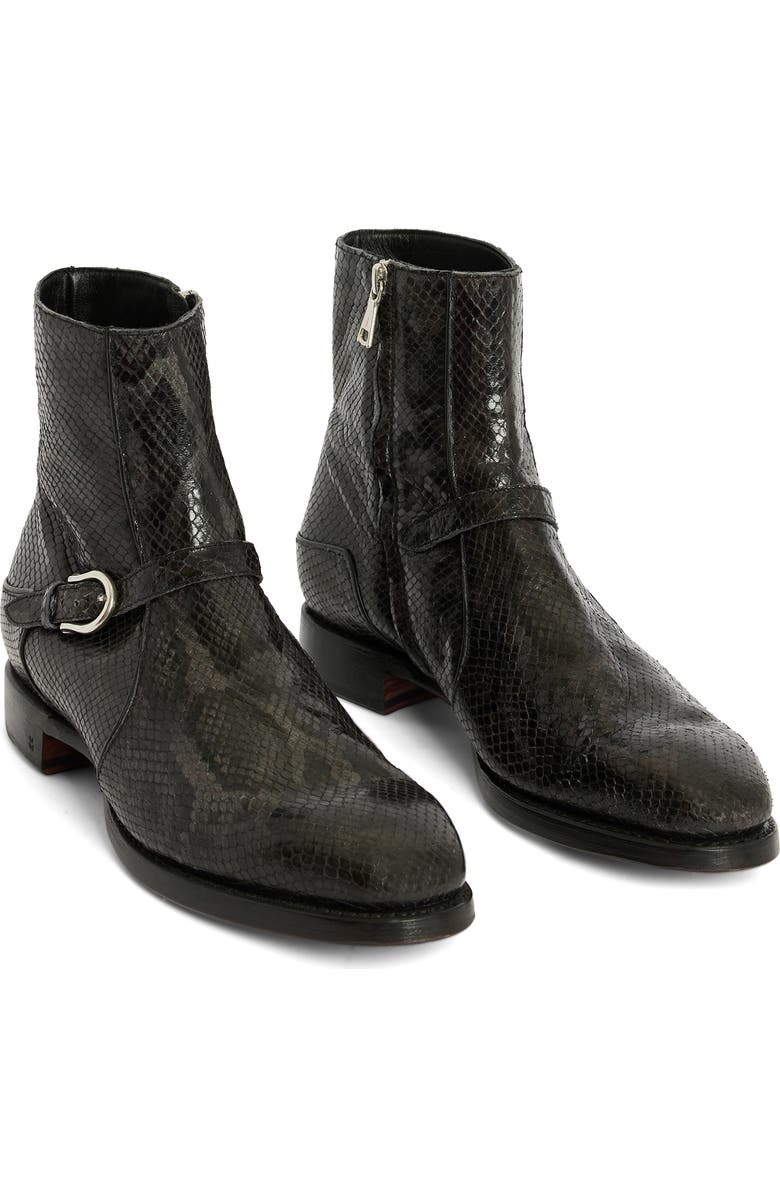 John Varvatos Regent Buckle Boot, Main, color, Iron Grey