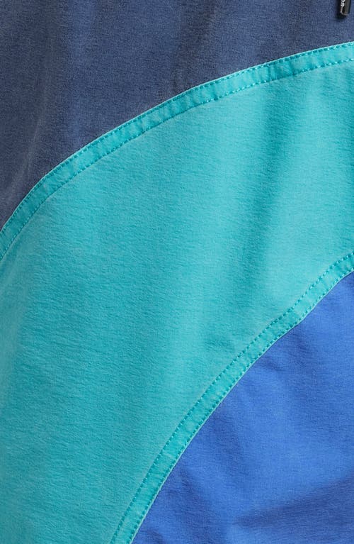 Fair Harbor The Bungalow Water Repellent Swim Trunks In Blue Currents