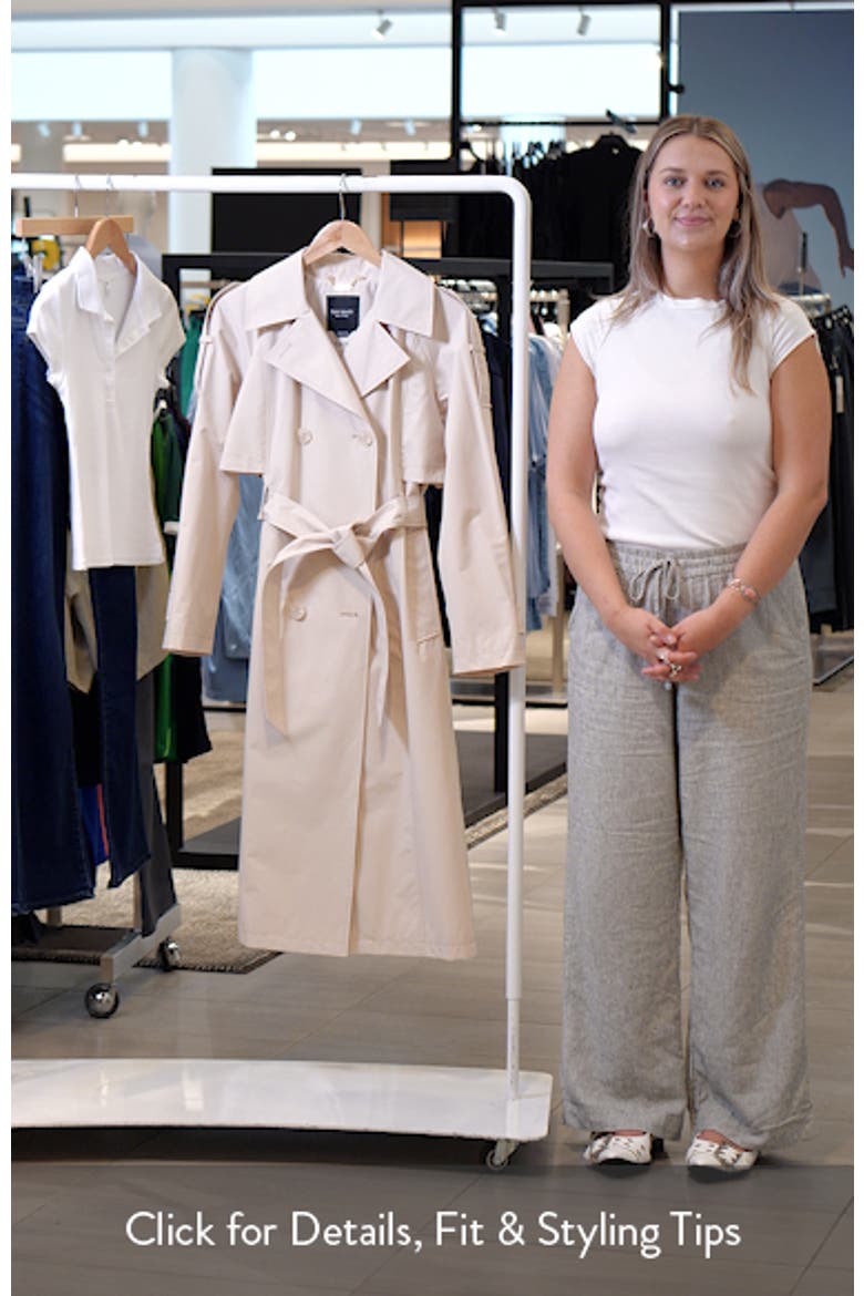 Water Resistant Double Breasted Trench Coat video