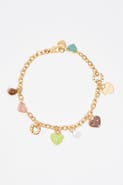 Bimba y Lola Heart Logos Chain Necklace