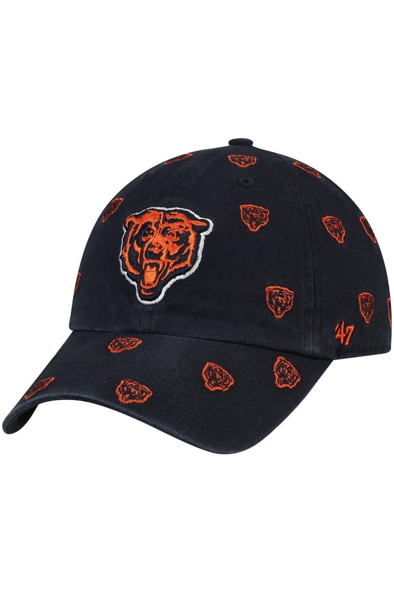 Women's '47 Navy Chicago Bears Confetti Clean Up Adjustable Hat, Main, color, Navy