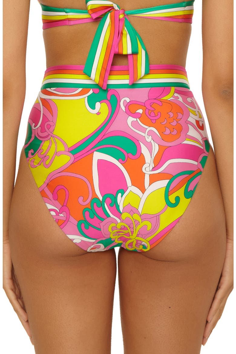 Elara Reversible High Waist Bikini Bottoms, Alternate, color, MULTI