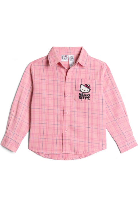 Long-Sleeve Flannel Button-Down Shirt