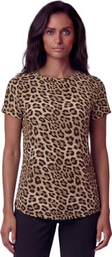 Lords of Harlech Leopard Womens Cap Sleeve Top