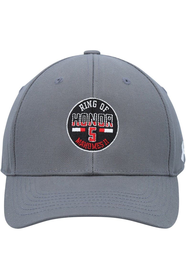 Men's Under Armour Patrick Mahomes Gray Texas Tech Red Raiders Ring of Honor Adjustable Hat, Alternate, color, Gray