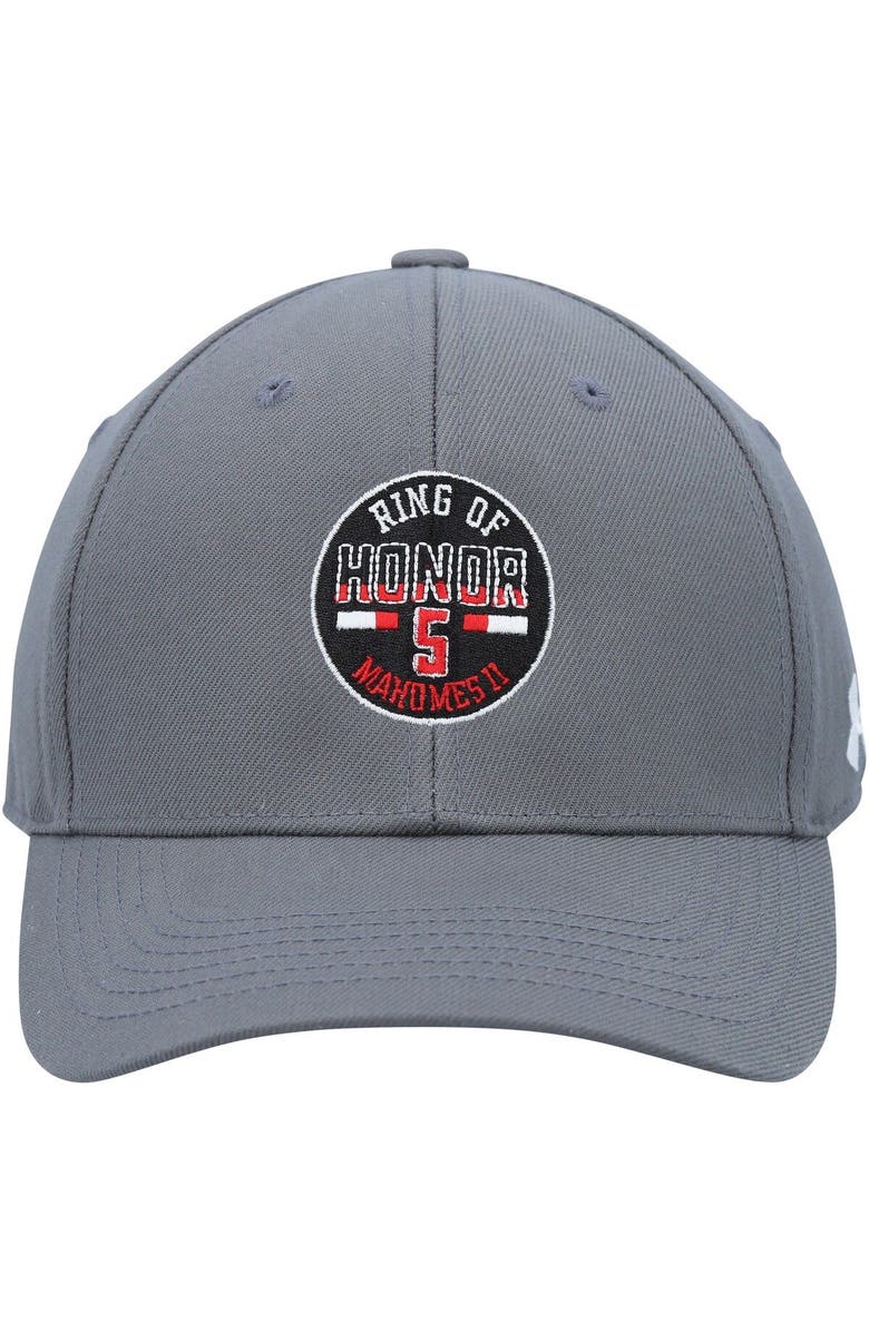 Under Armour Men's Under Armour Patrick Mahomes Gray Texas Tech Red Raiders Ring of Honor Adjustable Hat, Alternate, color, 