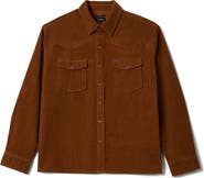 Brixton New West Relaxed Corduroy Snap-Up Overshirt