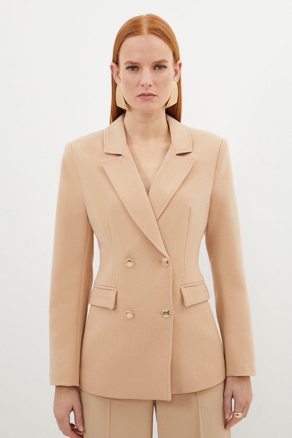 Tailored Doubled Breasted Blazer - image 3