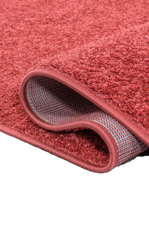 Jonathan Y Haze Solid Low-pile Area Rug In Red