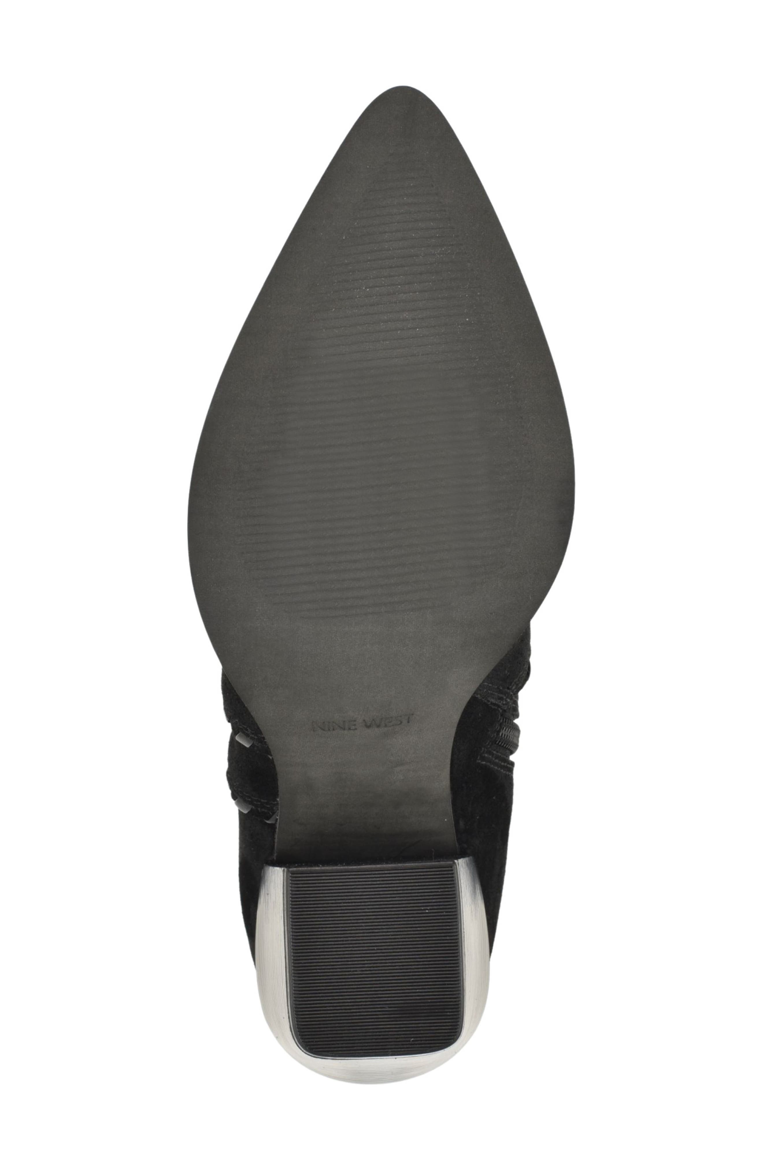 Raxton Block Heel Bootie, Alternate, color, BLACK