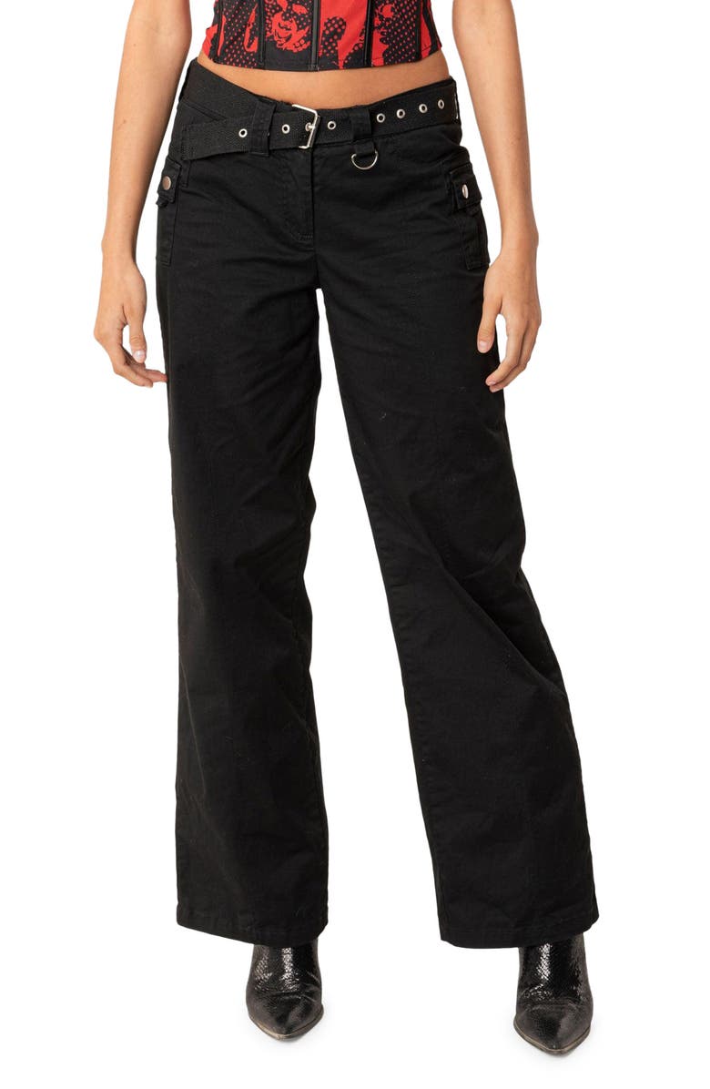 EDIKTED Low Rise Cargo Pants, Main, color,