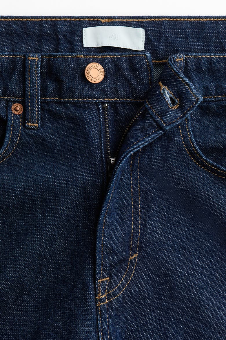 Denim Bermuda Shorts, Alternate, color, Dark denim blue