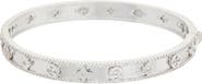 Juvell Cubic Zirconia Hinged Bangle Bracelet