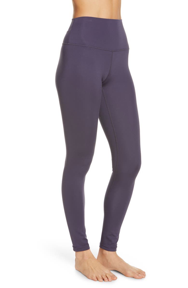 Zella Studio Lite High Waist Ankle Leggings, Alternate, color, 