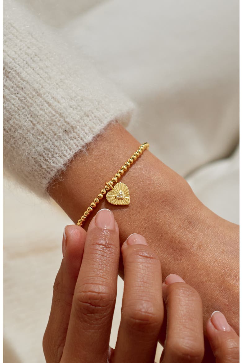 A Little 'Positivity' Bracelet In Gold-Tone Plating, Alternate, color, Metallic Gold