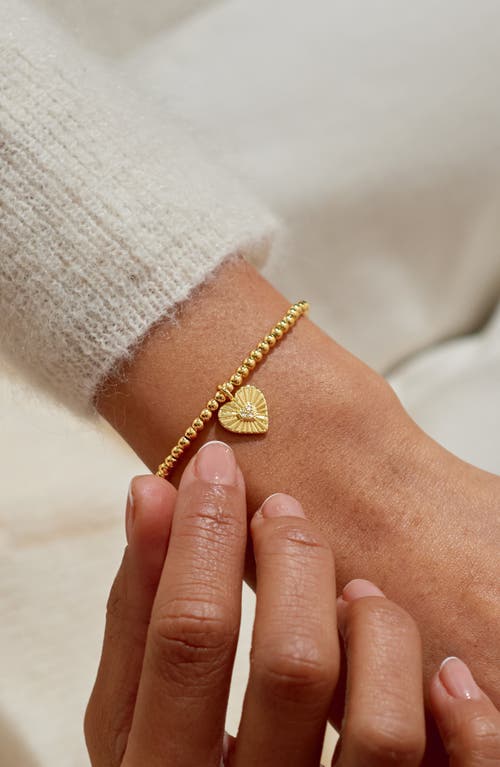 A Littles & Co. A Littles & Co A Little 'positivity' Bracelet In Gold-tone Plating In Gold