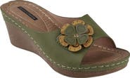 GC SHOES Naples Flower Wedge Sandal