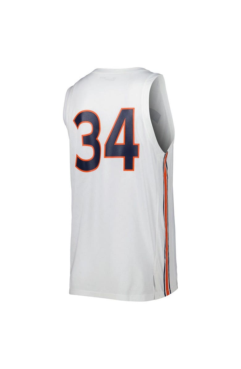 Under Armour Men's Under Armour White Auburn Tigers Replica Basketball Jersey, Alternate, color, 