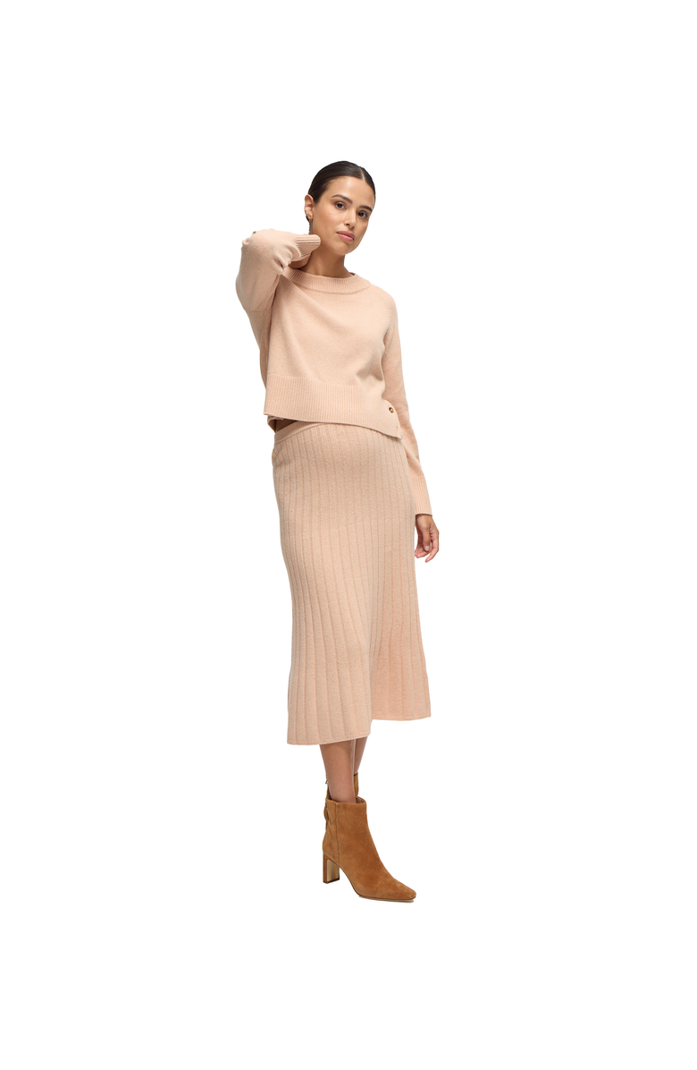 Ingrid & Isabel Maternity Sweater Rib Knit Skirt, Main, color, Pink