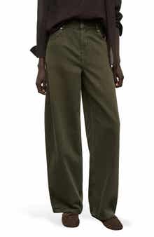 MANGO Low Rise Barrel Leg Jeans