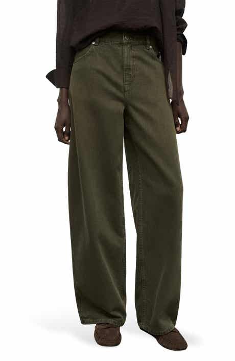 MANGO Low Rise Barrel Leg Jeans