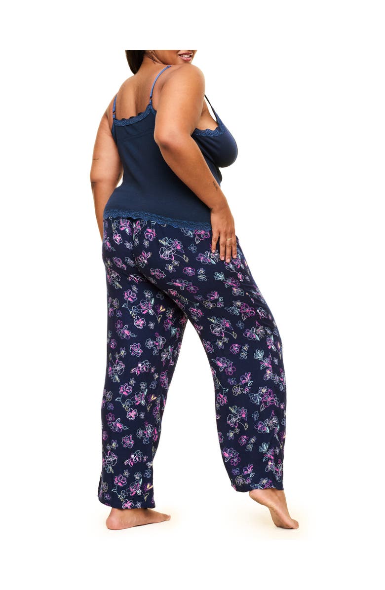 Adore Me Bryony Pajama Cami & Pants Set, Alternate, color, Floral Blue