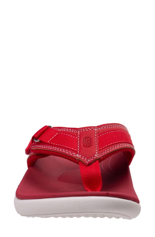 Revitalign Yumi Northfork Flip Flop In Red
