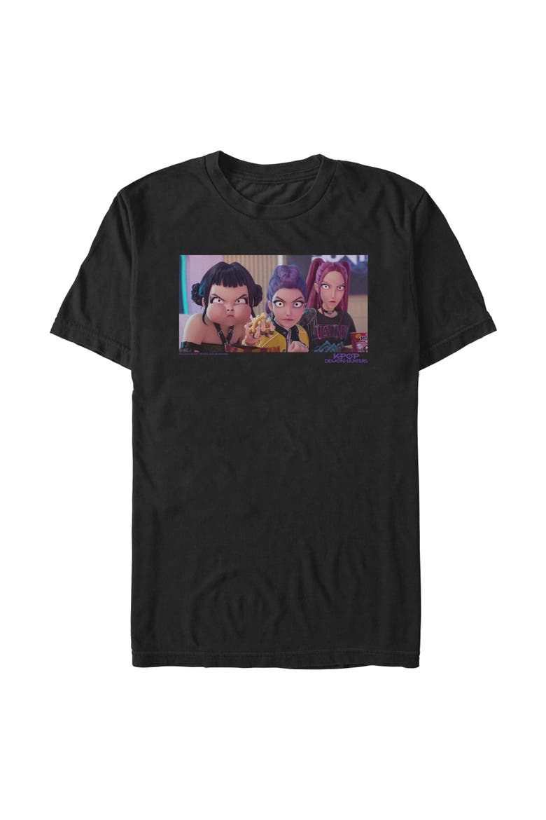 Men's Angry Trio Scene Short Sleeve Graphic T-Shirt, Main, color, Black