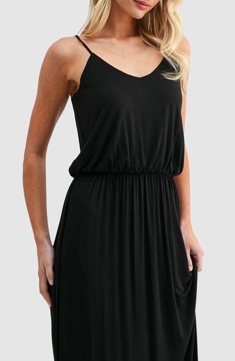 Lush Knit Maxi Dress, Alternate, color, Black