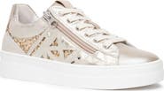 NeroGiardini Metallic Side Zip Platform Sneaker