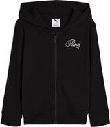 PUMA Kids' Bow Society Ribbed Stretch Cotton Hoodie