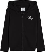 PUMA Kids' Bow Society Ribbed Stretch Cotton Hoodie
