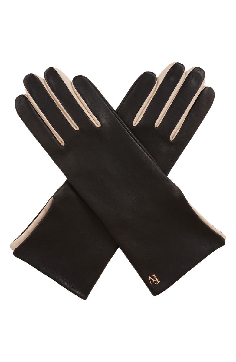 Frances Valentine Deep-V Leather Gloves, Alternate, color, 