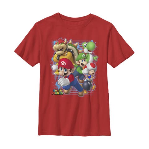 Boy's Nintendo Mario Tough Guys Graphic Tee