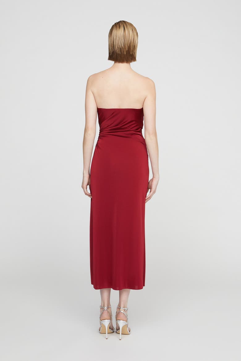 Nadia Jersey Midi Dress, Alternate, color, Ruby