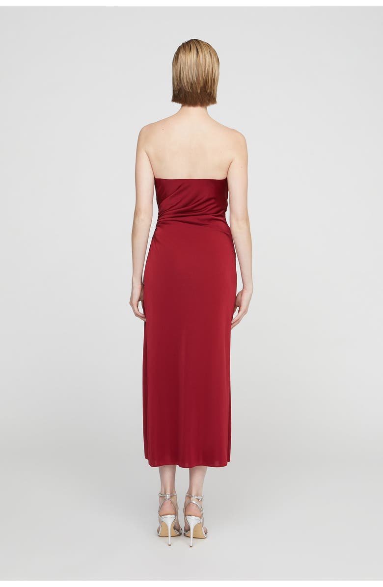 HALSTON Nadia Jersey Midi Dress, Alternate, color, Ruby