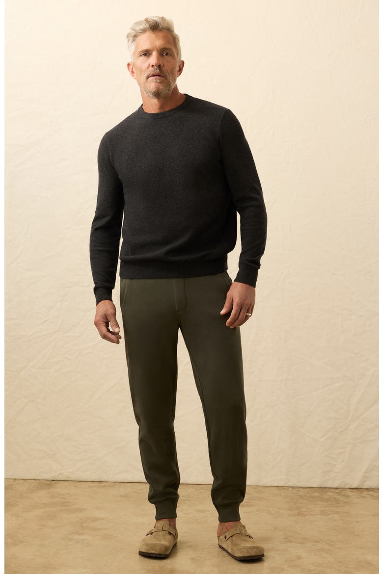Jackson Organic Cotton Blend Sweater, Alternate, color, WOLF BLACK HEATHER