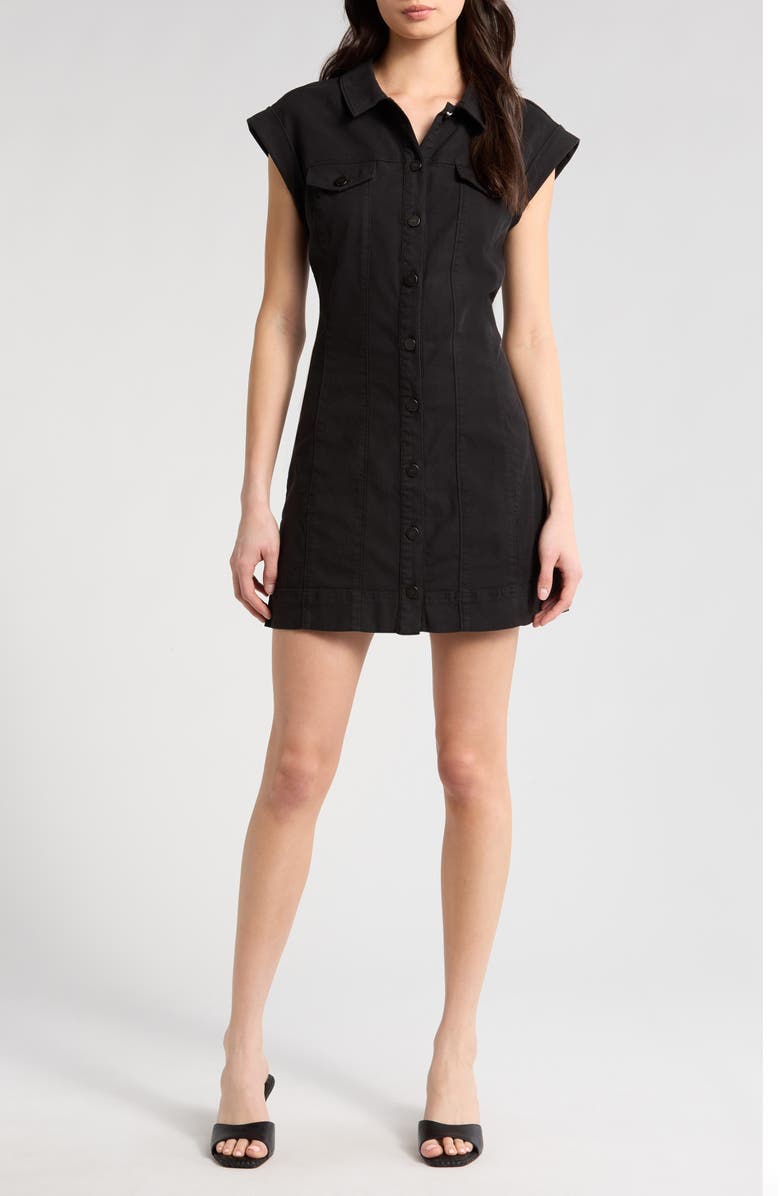 PAIGE Dekalb Denim Dress, Main, color, Vintage Black
