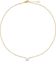 D.LOUISE Oval Solitaire Necklace