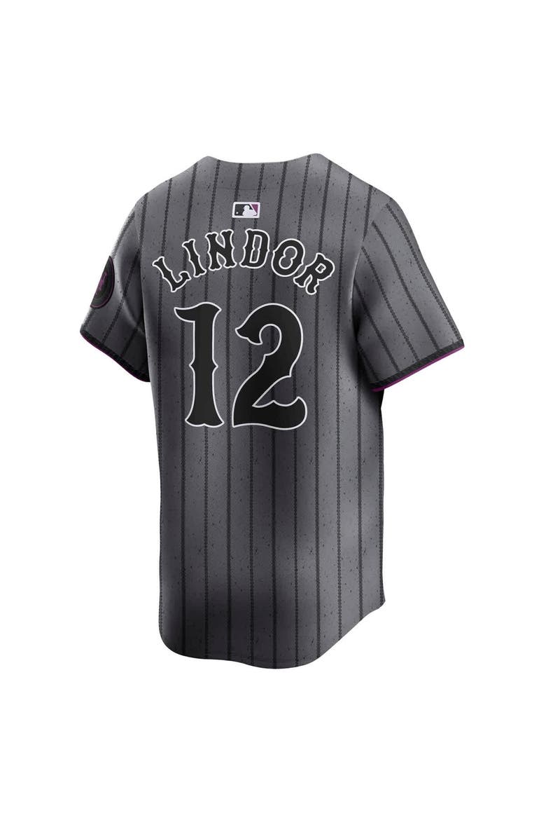 Men's Nike Francisco Lindor Gray New York Mets City Connect Limited Jersey, Alternate, color, Gray